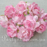 Троянда 3см біло-рожева